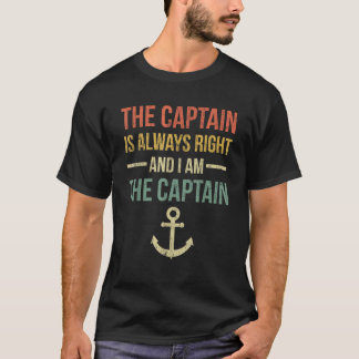 Camiseta O Capitão Tem Sempre Razão E eu sou o Capitão