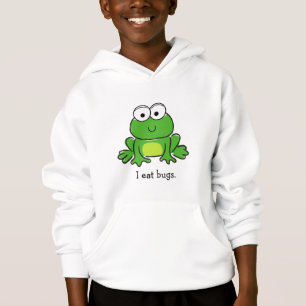 Camiseta O capuz de uma criança Sapo bonita - como insetos.
