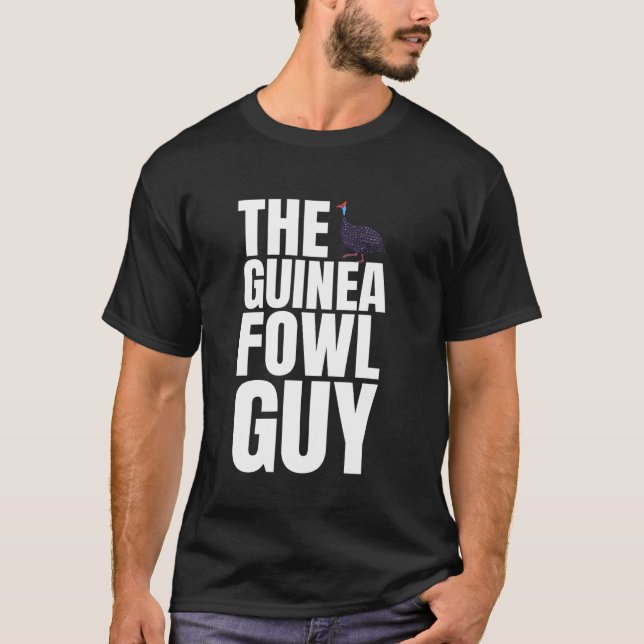 Camiseta O Cara do Frango da Galinha da Galinha da Pintada (Frente)