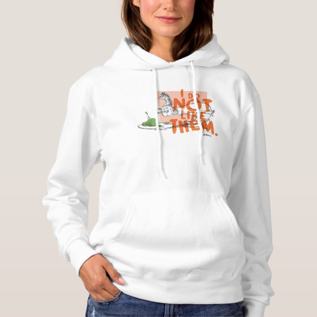 Camiseta O Cara Eu-Sou-Eu do Dr. Seuss "Eu Não Gosto" (Frente)