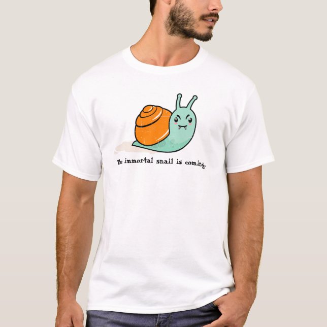 Camiseta O Caracol Imortal (Snail Assassin) (Frente)