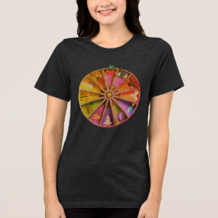 Camiseta O Caranguejo (Câncer) na Roda do Zodíaco