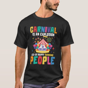 Camiseta O Carnaval É Uma Explosão De Cores