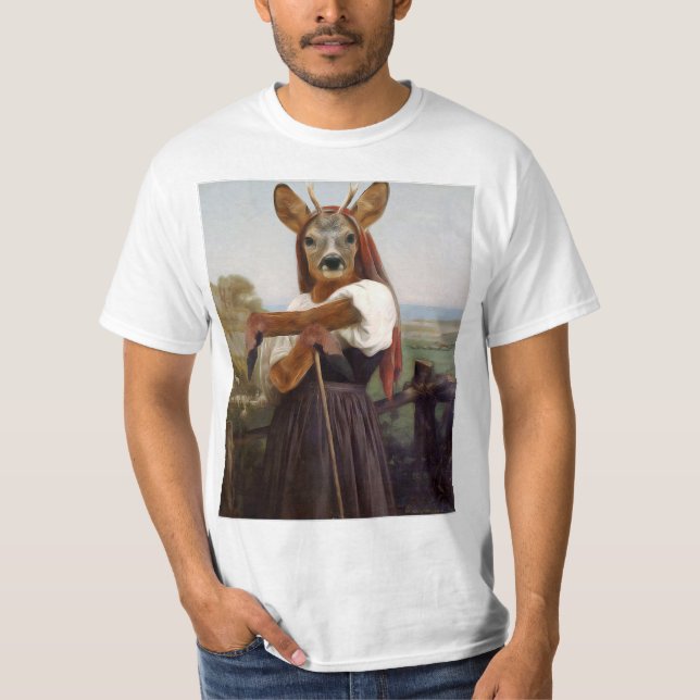 Camiseta O Caro Pastor de Bouguereau (Frente)