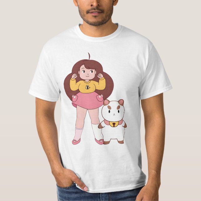 Camiseta o carro de abelha e gato-do-gato é engraçado, (Frente)