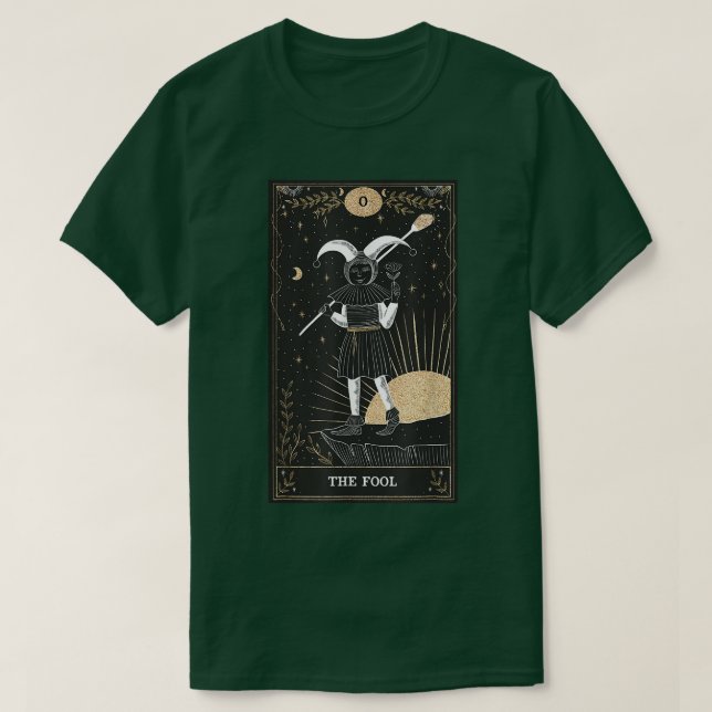 Camiseta O Cartão de Tarô Fool (Frente do Design)