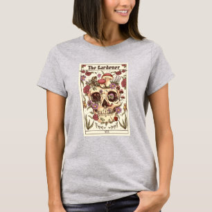 Camiseta O cartão de tarô Gardener Skull