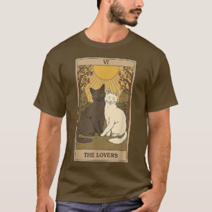 Camiseta O Cartão De Tarô Vintage, Magic, Occult, Cat 