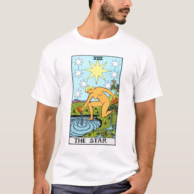 Camiseta O cartão de Tarot da estrela (Frente)
