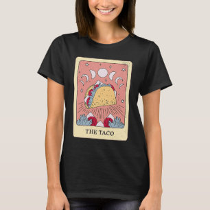 Camiseta O Cartão de Tarot de Taco Comida Mexicana Retrô Vi