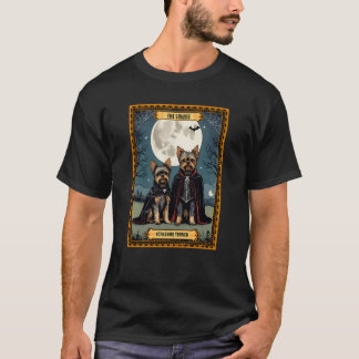 Camiseta O Cartão de Tarot dos Lovers Yorkshire Terrier Hal