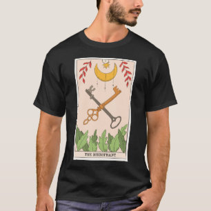 Camiseta O cartão de tarot Hierophant Major Arcana moderno