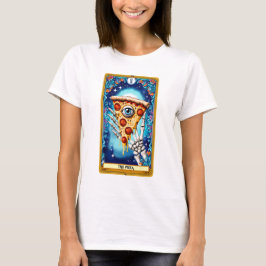 Camiseta O Cartão do Tarot Engraçado da Pizza