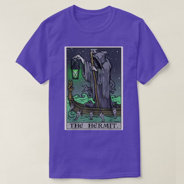Camiseta O Cartão Hermit Tarot (Frente do Design)