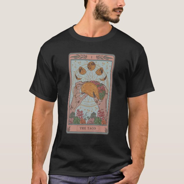 Camiseta O Cartão Taco Tarot (Frente)