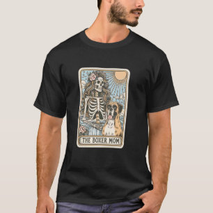 Camiseta O Cartão Tarot da Mãe Boxer, Esqueleto de Hallowee