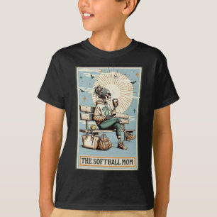 Camiseta O Cartão Tarot da Mamãe Softll Esqueleto Café Mães