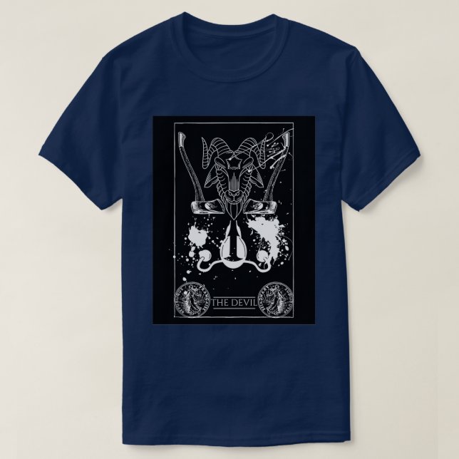 Camiseta O Cartão Tarot do Diabo (Frente do Design)