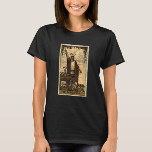 Camiseta O Cartão Tarot Mágico, Gótico de Dia das Bruxas