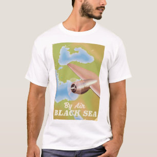 Camiseta O cartaz de viagem do mar negro