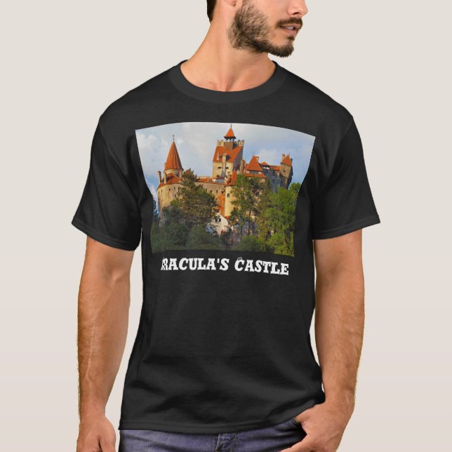 Camiseta O castelo de Dracula, farelo, a Transilvânia (Frente)