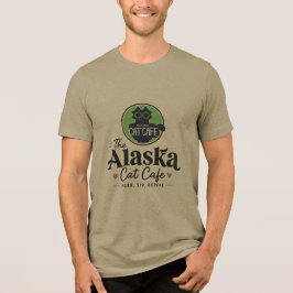 Camiseta O Cat Cafe do Alasca “Ronronar, Beber, Repetir”