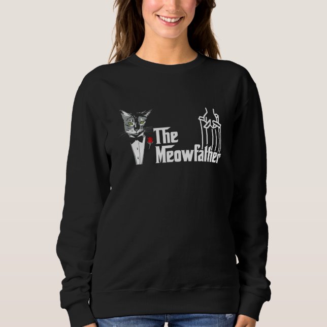 Camiseta O Catfather  Dia dos Pais Gato (Frente)