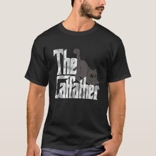 Camiseta O Catfather Gato Fofo Pai Mafia Bigodes Macho