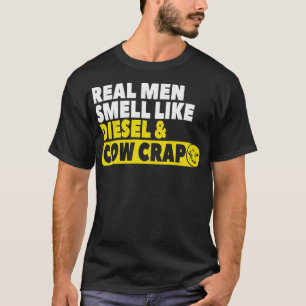 Camiseta O Cattleman Engraçado Dar Homens Verdadeiros Cheir