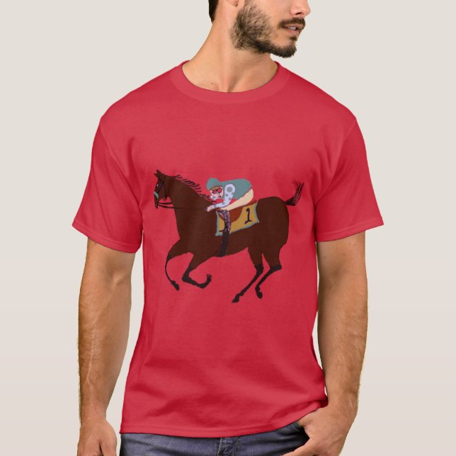 Camiseta O Cavalo De Corrida Roupas E Presentes De Corrida  (Frente)