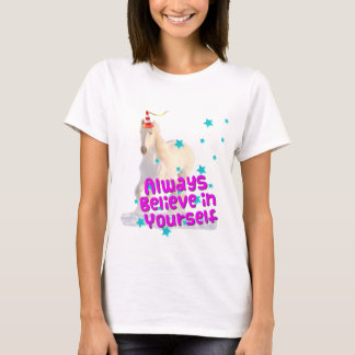 Camiseta O cavalo do unicórnio do cone do tráfego