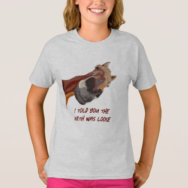 Camiseta O Cavalo Engraçado disse-te que a Nona era Loose T (Frente)