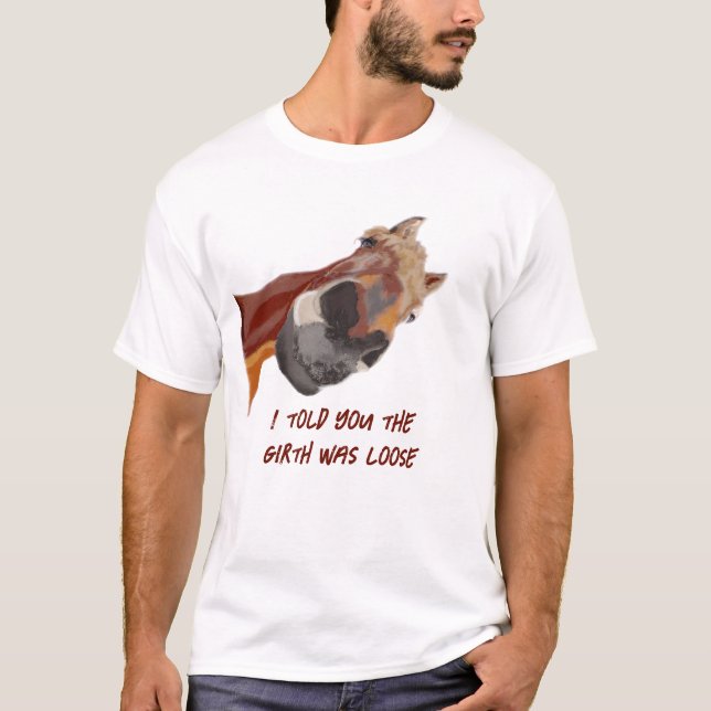 Camiseta O Cavalo Engraçado disse-te que a Nona estava perd (Frente)