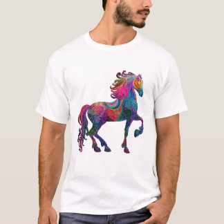 Camiseta O Cavalo Entalhado