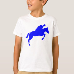 Camiseta O cavalo que salta - azul