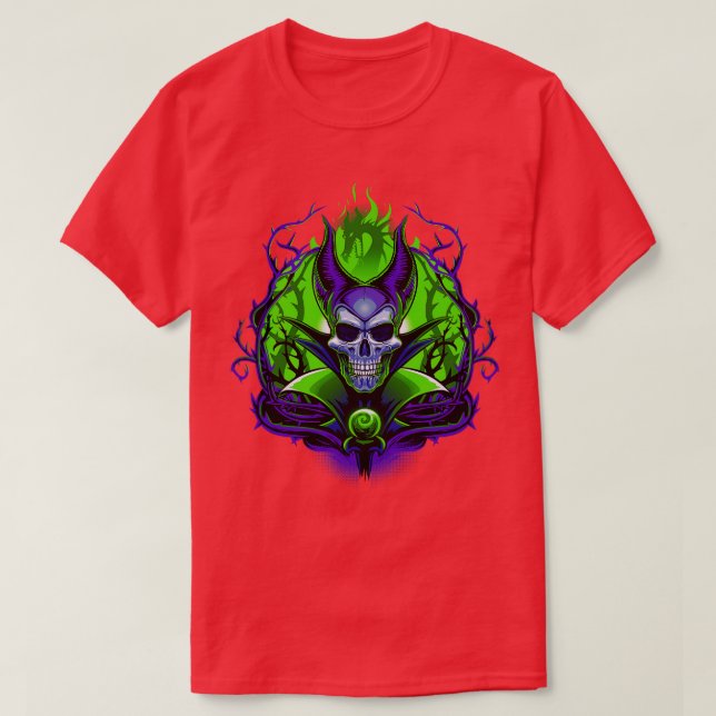 Camiseta O Caveira da Bruxa (Frente do Design)