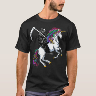 Camiseta O Ceifador Andando de Unicórnio