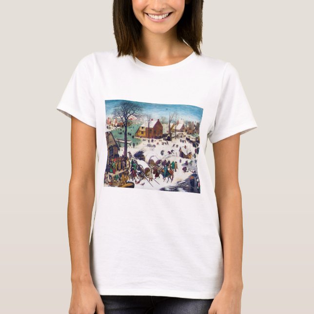 Camiseta O Censo de Belém, Pieter Bruegel (Frente)