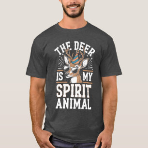 Camiseta O cervo é meu animal espiritual vintage