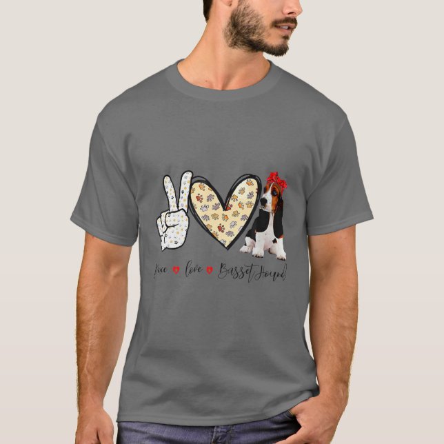 Camiseta O Cesto do Amor pela Paz Engraçado T (Frente)