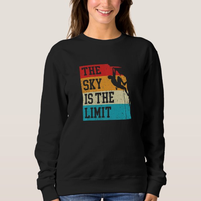 Camiseta O Céu É O Limite Escalada Esportiva Bouldering Cli (Frente)