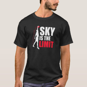 Camiseta O Céu É O Limite Máximo Do Jogador De Frisbee