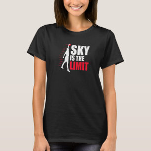 Camiseta O Céu É O Limite Máximo Do Jogador De Frisbee