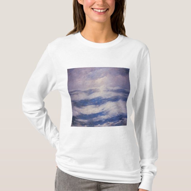 Camiseta O céu e o oceano (por Emil Carlsen) (Frente)
