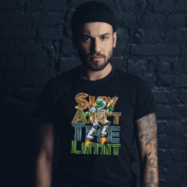 Camiseta O céu não é o limite de Alienígena do gráfico vint