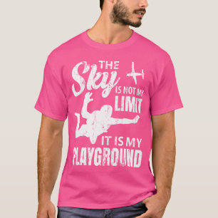 Camiseta O Céu Não É O Meu Limite É O Meu Skydiv De Playgro