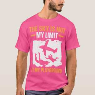 Camiseta O Céu Não É O Meu Limite É O Meu Skydivi De Campan