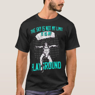 Camiseta O Céu Não É O Meu Parac De Paraquedismo De Playgro