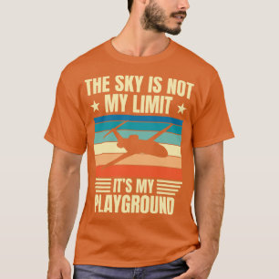 Camiseta O Céu Não É O Meu Piloto De Aviação Limitado