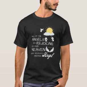 Camiseta O Céu Recebeu Outro Condol De Simpatia Anjo
